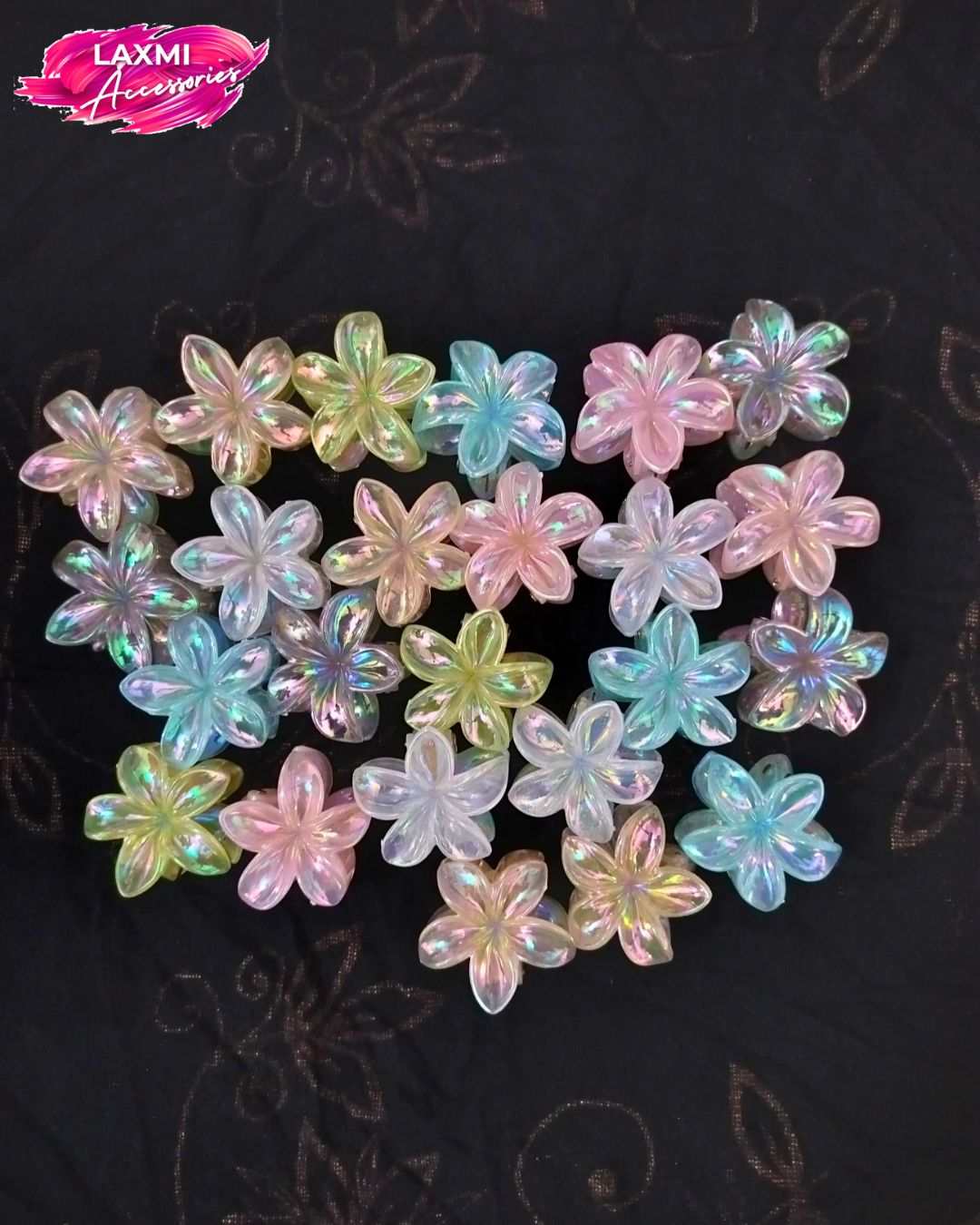 Flower Claw Clips – (Pack of 5)